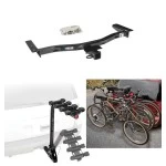 Trailer Hitch w/ 4 Bike Rack For 10-15 Lexus RX450h RX350 12-15 Except F Sport Approved for Recreational & Offroad Use Carrier for Adult Woman or Child Bicycles Foldable