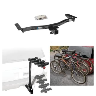 Trailer Hitch w/ 4 Bike Rack For 10-15 Lexus RX450h RX350 12-15 Except F Sport Approved for Recreational & Offroad Use Carrier for Adult Woman or Child Bicycles Foldable