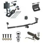 Ultimate Tow Package For 11-13 KIA Sorento V6 Models Trailer Hitch w/ Wiring 2" Drop Mount Dual 2" and 1-7/8" Ball Lock Bracket Cover 2" Receiver Reese