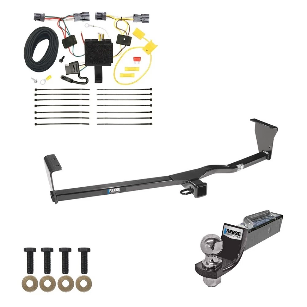 Tow Package For 11-13 KIA Sorento 4 Cyl. Trailer Hitch w/ Wiring 2" Drop Mount 2" Ball 2" Receiver Reese