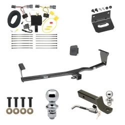 Ultimate Tow Package For 11-13 KIA Sorento 4 Cyl. Trailer Hitch w/ Wiring 2" Drop Mount Dual 2" and 1-7/8" Ball Lock Bracket Cover 2" Receiver Reese