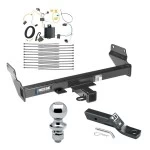 Reese Trailer Tow Hitch For 14-21 Jeep Grand Cherokee 22-22 WK 2" Receiver Complete Package w/ Wiring and 1-7/8" Ball