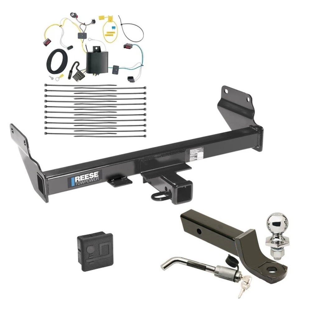 Reese Trailer Tow Hitch For 14-21 Jeep Grand Cherokee 22-22 WK Deluxe Package Wiring 2" Ball Mount and Lock