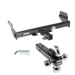Reese Trailer Tow Hitch Receiver For 11-21 Jeep Grand Cherokee Except EcoDiesel 2022 WK w/Tri-Ball Triple Ball 1-7/8" 2" 2-5/16"