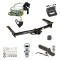 Ultimate Tow Package For 95-03 Ford Econoline Van All Exc Shuttle Bus Trailer Hitch w/ Wiring 2" Drop Mount Dual 2" and 1-7/8" Ball Lock Bracket Cover 2" Receiver Reese