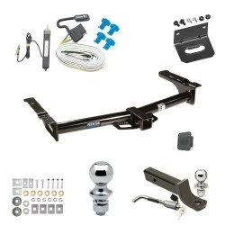 Ultimate Tow Package For 75-07 Ford Econoline Van Except Shuttle Bus Trailer Hitch w/ Wiring 2" Drop Mount Dual 2" and 1-7/8" Ball Lock Bracket Cover 2" Receiver Reese