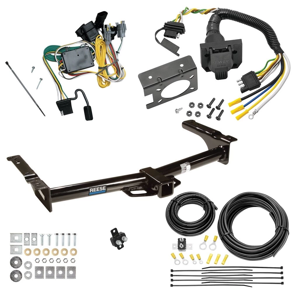 Trailer Hitch w/ 7-Way RV Wiring For 92-94 Ford Econoline Van All Exc Shuttle Bus Class 4 2" Receiver Reese