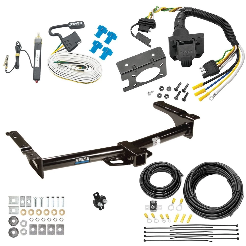Trailer Hitch w/ 7-Way RV Wiring For 75-07 Ford Econoline Van Except Shuttle Bus Class 4 2" Receiver Reese