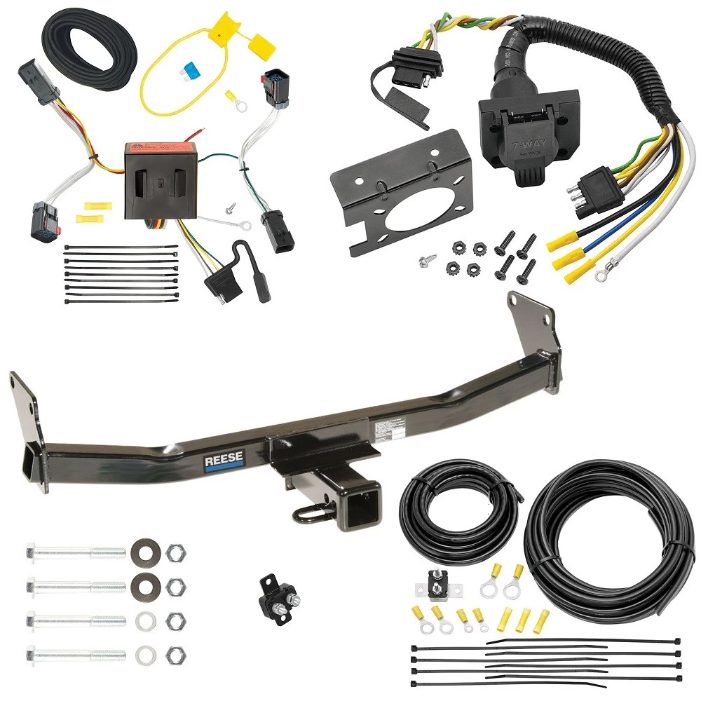 Trailer Hitch w/ 7-Way RV Wiring For 11-16 Jeep Compass 17-17 (Old Body Style) Class 3 2" Receiver Reese