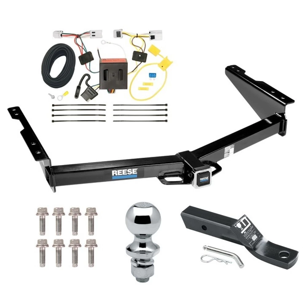 Reese Trailer Tow Hitch For 13-21 Nissan NV1500 12-21 NV2500 NV3500 2" Receiver Complete Package w/ Wiring and 1-7/8" Ball
