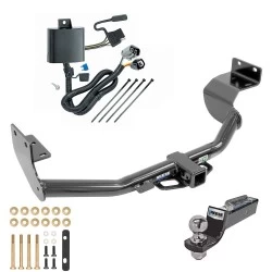 Tow Package For 13-18 Hyundai Santa Fe Sport 14-15 KIA Sorento Trailer Hitch w/ Wiring 2" Drop Mount 2" Ball 2" Receiver Reese