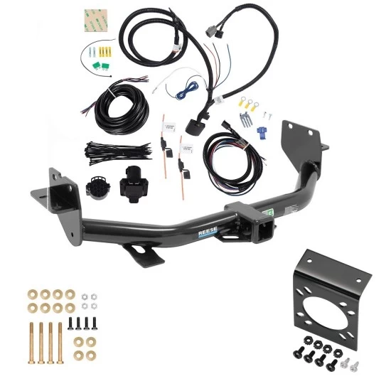 Trailer Hitch w/ 7-Way RV Wiring For 13-18 Hyundai Santa Fe 2019 XL ONLY Class 3 2" Receiver Sport w/Factory Tow Package (5 Passenger) Reese