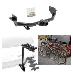 Trailer Hitch w/ 4 Bike Rack For 13-18 Hyunda Santa Fe w/ 3rd Row Seats 2019 XL Only Approved for Recreational & Offroad Use Carrier for Adult Woman or Child Bicycles Foldable
