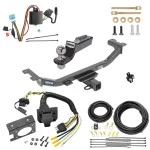 Trailer Hitch Tow Package w/ 7-Way RV Wiring For 10-12 Acura RDX All Models w/ 2" Drop Mount 2" Ball Class 3 2" Receiver Reese