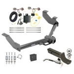 Reese Trailer Tow Hitch For 14-23 Ford Transit Connect All Models Deluxe Package Wiring 2" Ball Mount and Lock