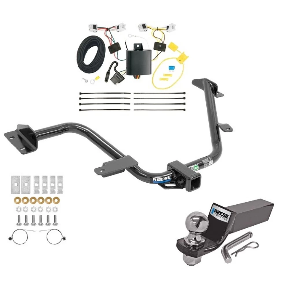 Reese Trailer Tow Hitch For 13-21 Nissan NV200 15-18 Chevrolet City Express Complete Package w/ Wiring and 2" Ball
