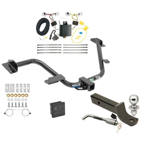 Reese Trailer Tow Hitch For 13-21 Nissan NV200 15-18 Chevrolet City Express Deluxe Package Wiring 2" Ball Mount and Lock