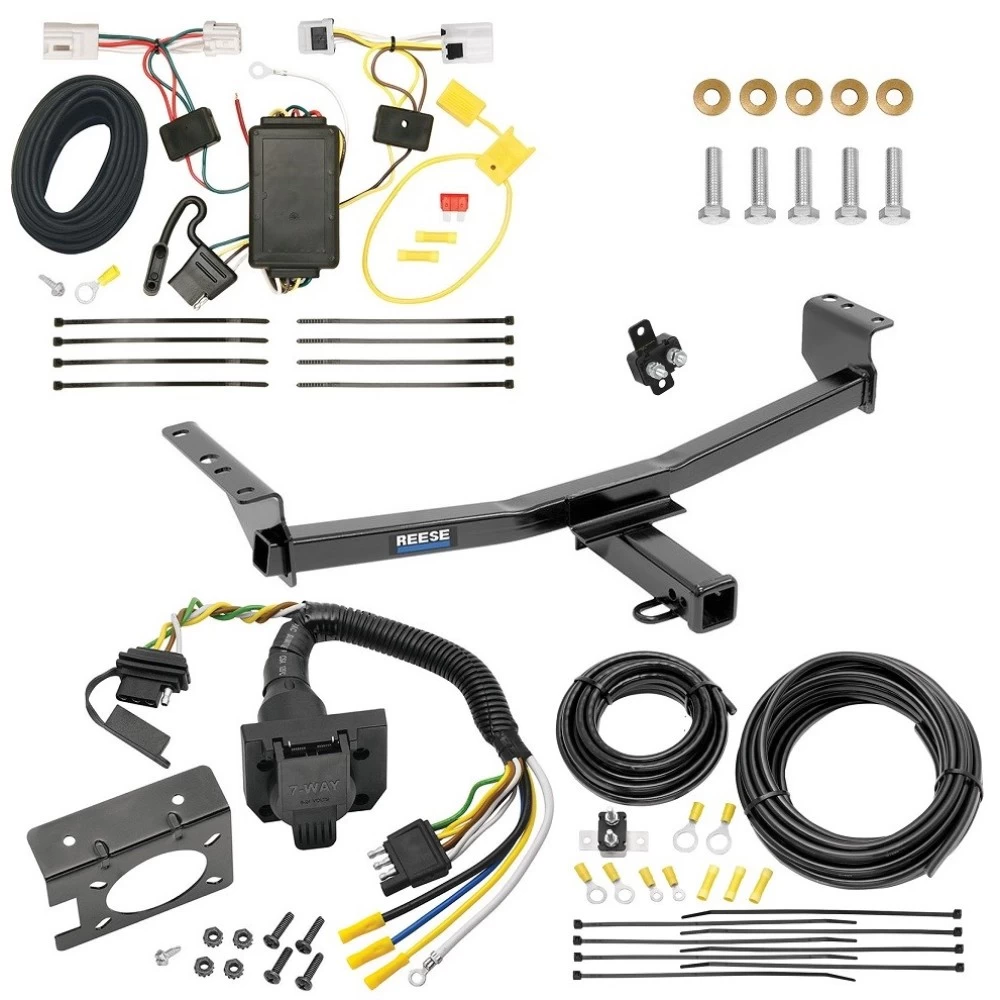 Trailer Hitch w/ 7-Way RV Wiring For 08-20 Nissan Rogue 14-14 Rogue Select Class 3 2" Receiver Reese