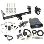 Trailer Hitch Tow Package Prodigy P3 Brake Control For 05-15 Toyota Tacoma w/ 7-Way RV Wiring 2" Drop Mount 2" Ball Class 3 2" Receiver Reese Tekonsha