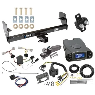 Trailer Hitch Tow Package Prodigy P3 Brake Control For 05-15 Toyota Tacoma w/ 7-Way RV Wiring 2" Drop Mount 2" Ball Class 3 2" Receiver Reese Tekonsha
