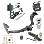Ultimate Tow Package For 16-20 KIA Sorento V6 Models Trailer Hitch w/ Wiring 2" Drop Mount Dual 2" and 1-7/8" Ball Lock Bracket Cover 2" Receiver Reese