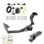 Tow Package For 16-20 KIA Sorento 4 Cyl. Trailer Hitch w/ Wiring 2" Drop Mount 2" Ball 2" Receiver Reese