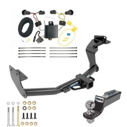 Tow Package For 16-20 KIA Sorento 4 Cyl. Trailer Hitch w/ Wiring 2" Drop Mount 2" Ball 2" Receiver Reese