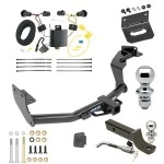 Ultimate Tow Package For 16-20 KIA Sorento 4 Cyl. Trailer Hitch w/ Wiring 2" Drop Mount Dual 2" and 1-7/8" Ball Lock Bracket Cover 2" Receiver Reese