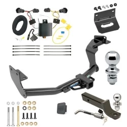 Ultimate Tow Package For 16-20 KIA Sorento 4 Cyl. Trailer Hitch w/ Wiring 2" Drop Mount Dual 2" and 1-7/8" Ball Lock Bracket Cover 2" Receiver Reese