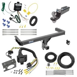 Trailer Hitch Tow Package w/ 7-Way RV Wiring For 13-17 Audi Q5 All Models w/ 2" Drop Mount 2" Ball Class 3 2" Receiver Reese