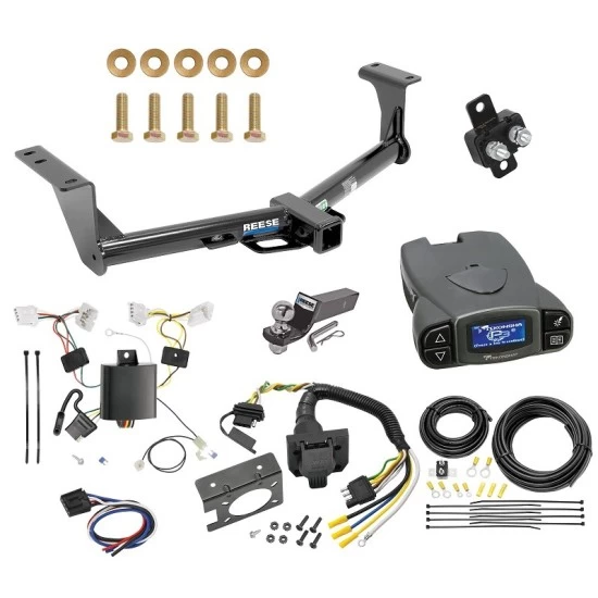 Trailer Hitch Tow Package Prodigy P3 Brake Control For 15-24 Nissan Murano w/ 7-Way RV Wiring 2" Drop Mount 2" Ball Class 3 2" Receiver Reese Tekonsha