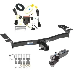 Tow Package For 11-15 Lincoln MKX All Models Trailer Hitch w/ Wiring 2" Drop Mount 2" Ball 2" Receiver Reese