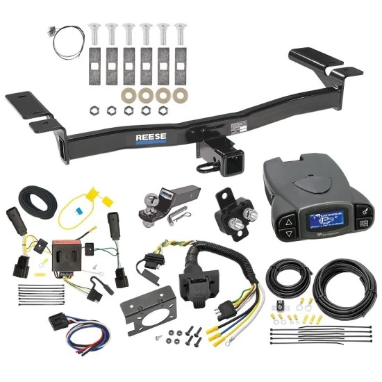 Trailer Hitch Tow Package Prodigy P3 Brake Control For 11-15 Lincoln MKX All Models w/ 7-Way RV Wiring 2" Drop Mount 2" Ball Class 3 2" Receiver Reese Tekonsha