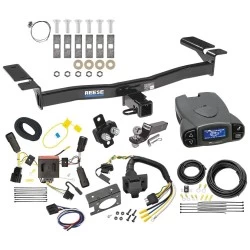 Trailer Hitch Tow Package Prodigy P3 Brake Control For 11-14 Ford Edge Exc Sport w/ 7-Way RV Wiring 2" Drop Mount 2" Ball Class 3 2" Receiver Reese Tekonsha