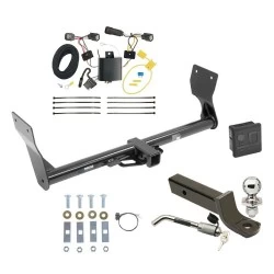 Reese Trailer Tow Hitch For 15-18 Ford Edge Sport & Titanium Deluxe Package Wiring 2" Ball Mount and Lock