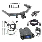 Trailer Hitch Tow Package Prodigy P3 Brake Control For 16-22 Honda Pilot All Models w/ 7-Way RV Wiring 2" Drop Mount 2" Ball Class 4 2" Receiver Reese Tekonsha