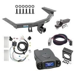 Trailer Hitch Tow Package Prodigy P3 Brake Control For 16-22 Honda Pilot All Models w/ 7-Way RV Wiring 2" Drop Mount 2" Ball Class 4 2" Receiver Reese Tekonsha