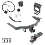 Trailer Hitch Tow Package w/ 7-Way RV Wiring For 14-20 Acura MDX All Models w/ 2" Drop Mount 2" Ball Class 4 2" Receiver Reese