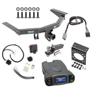 Trailer Hitch Tow Package Prodigy P3 Brake Control For 14-20 Acura MDX All Models w/ 7-Way RV Wiring 2" Drop Mount 2" Ball Class 4 2" Receiver Reese Tekonsha