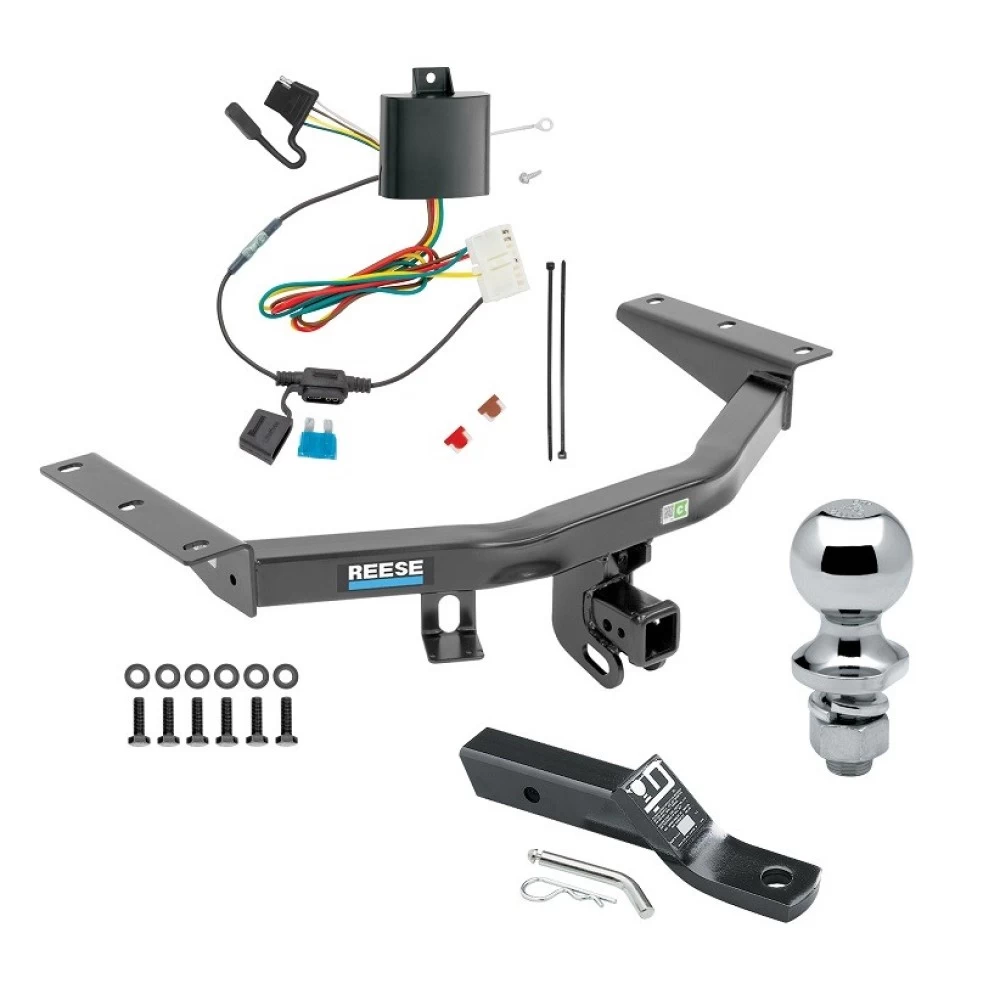 Reese Trailer Tow Hitch For 14-20 Acura MDX All Models 2" Receiver Complete Package w/ Wiring and 1-7/8" Ball