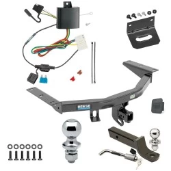 Ultimate Tow Package For 14-20 Acura MDX All Models Trailer Hitch w/ Wiring 2" Drop Mount Dual 2" and 1-7/8" Ball Lock Bracket Cover 2" Receiver Reese