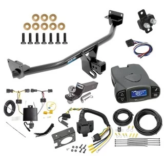 Trailer Hitch Tow Package Prodigy P3 Brake Control For 19-21 Hyundai Tucson Excluding Night Edition w/ 7-Way RV Wiring 2" Drop Mount 2" Ball Class 3 2" Receiver Reese Tekonsha