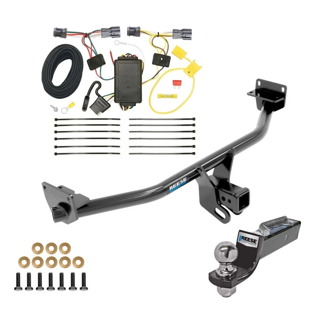 Tow Package For 16-18 Hyundai Tucson All Models Trailer Hitch w/ Wiring 2" Drop Mount 2" Ball 2" Receiver Reese
