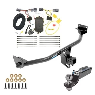Tow Package For 16-18 Hyundai Tucson All Models Trailer Hitch w/ Wiring 2" Drop Mount 2" Ball 2" Receiver Reese