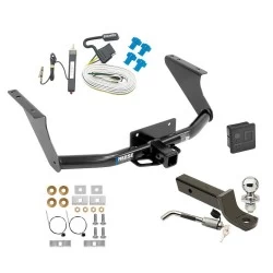 Reese Trailer Tow Hitch For 09-10 Dodge Ram 1500 11-18 RAM 1500 19-24 Classic Deluxe Package Wiring 2" Ball Mount and Lock