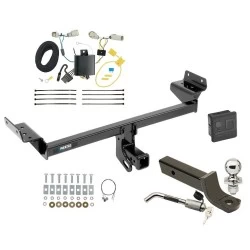 Reese Trailer Tow Hitch For 16-18 Lincoln MKX All Models Deluxe Package Wiring 2" Ball Mount and Lock