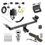 Ultimate Tow Package For 19-23 Lincoln Nautilus All Models Trailer Hitch w/ Wiring 2" Drop Mount Dual 2" and 1-7/8" Ball Lock Bracket Cover 2" Receiver Reese