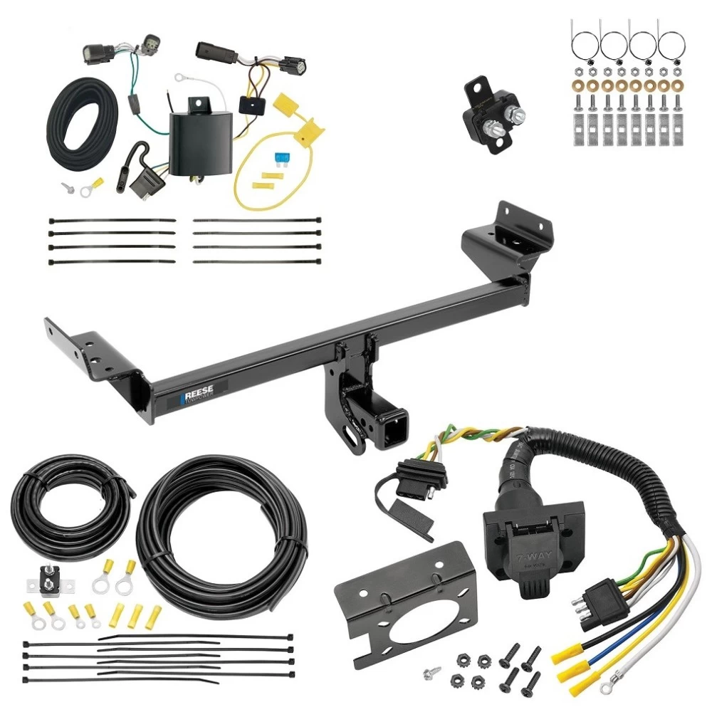 Trailer Hitch w/ 7-Way RV Wiring For 15-18 Ford Edge SE & SEL Class 3 2" Receiver Reese