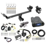 Trailer Hitch Tow Package Prodigy P3 Brake Control For 15-18 Ford Edge Sport & Titanium w/ 7-Way RV Wiring 2" Drop Mount 2" Ball Class 3 2" Receiver Reese Tekonsha