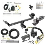Trailer Hitch Tow Package w/ 7-Way RV Wiring For 16-18 Lincoln MKX All Models w/ 2" Drop Mount 2" Ball Class 3 2" Receiver Reese